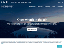 Tablet Screenshot of gasmet.com